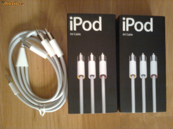 iPod cablu Audio/Video Original NOU foto mare