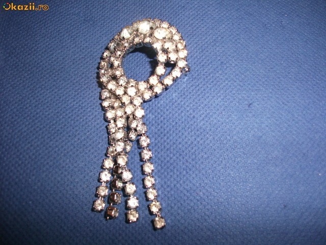 Brosa stil Liberty cu briliante foto mare