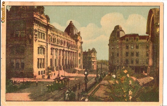 Bucuresti-Palatul Postei Centrale, circulata 1928 foto mare