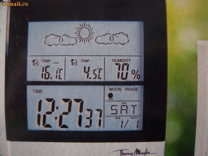 STATIE METEO CU SENZOR WIRELESS-SIGILATA foto mare