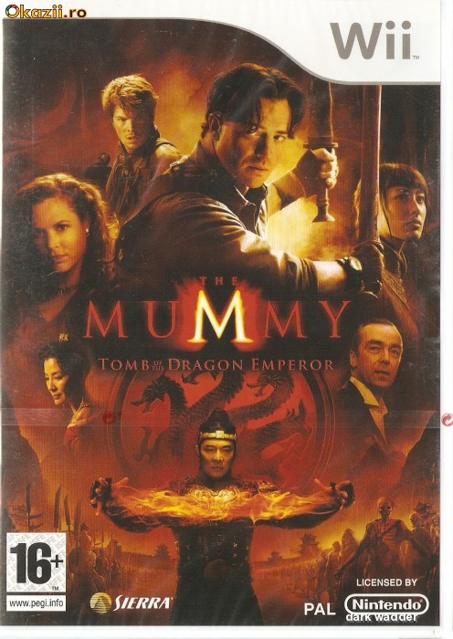 JOC WII THE MUMMY - TOMB of the DRAGON EMPEROR SIGILAT ORIGINAL PAL (Transport gratuit la plata in avans) foto mare