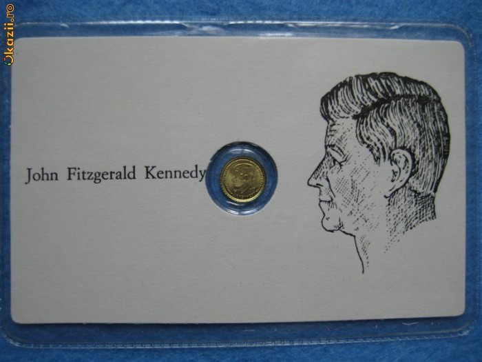 MONEDA AUR CU KENNEDY foto mare