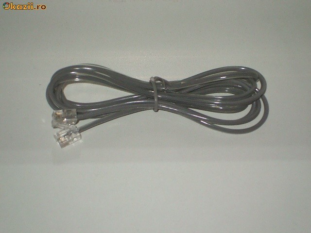 Cablu telefon fix 1.5m foto mare