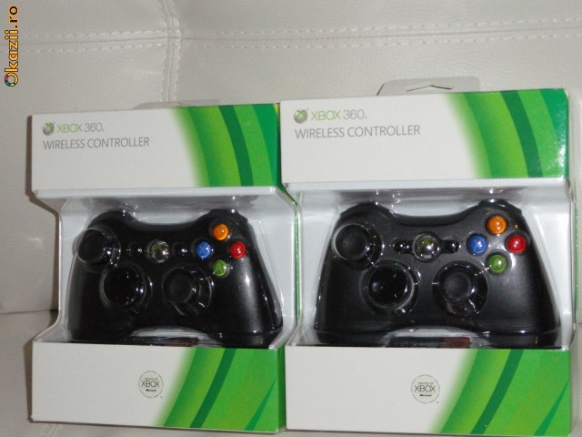 controller xbox 360  wireless    sigilat foto mare