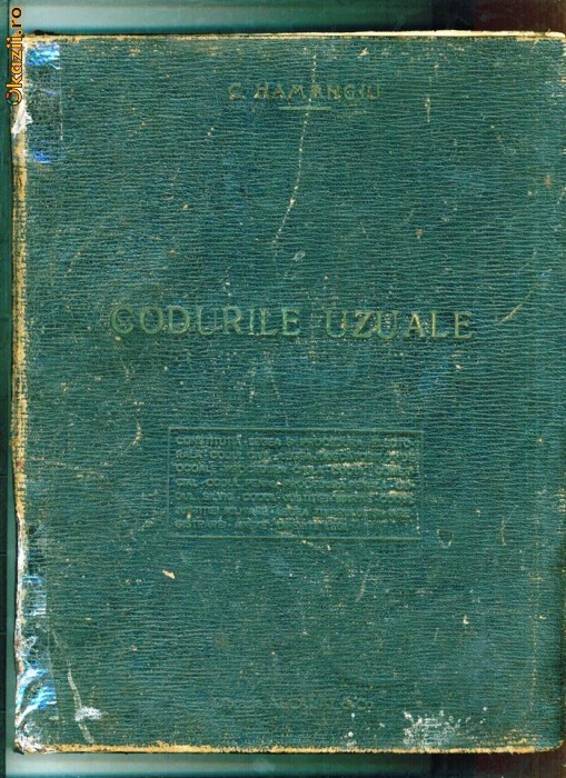 CODURILE UZUALE-C.HAMANGIU-1913 foto mare