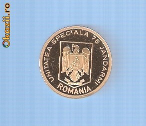 MEDALIA  10 ANI UNITATEA SPECIALA 76  JANDARMI foto mare