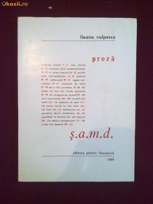 X05H  Ileana Vilpescu - Proza foto mare