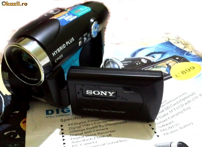 Camera SONY Hybrid Plus Cmos HD DIGITAL Video Camcorder NOUA!! foto mare