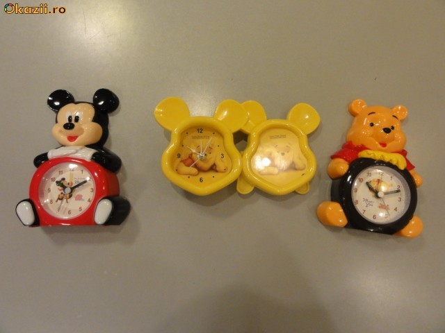 Ceas Birou Copii -Personaje Disney foto mare