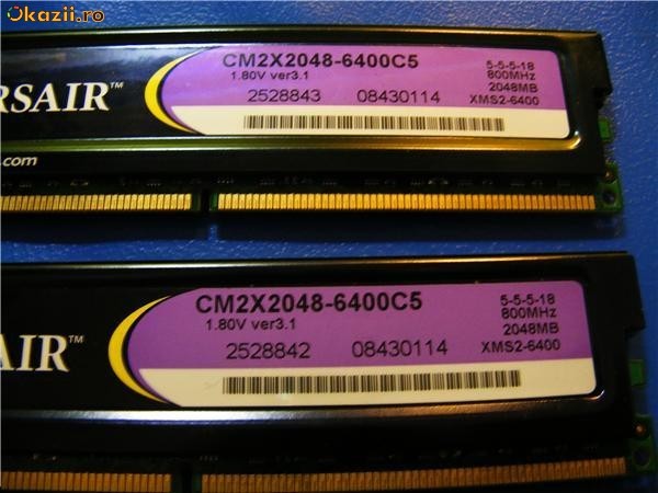 Vand DDR2 5Gb ( 2x2Gb+2x512Mb) foto mare