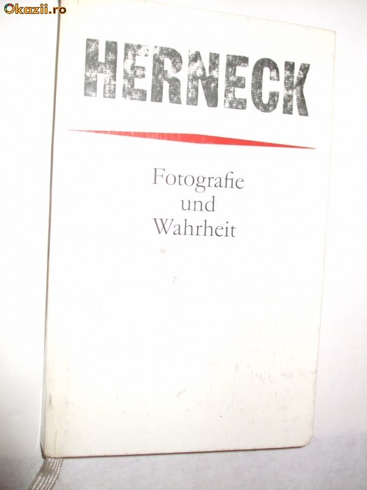 FOTOGRAFIE  UND WAHRHEIT    -  Frederich  Herneck foto mare