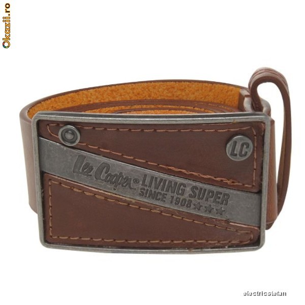 Curea / Centura LEE COOPER barbati  Maro  Deschis 2894 foto mare