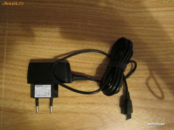 Incarcator original telefon mobil Siemens 5V 0.4A foto mare