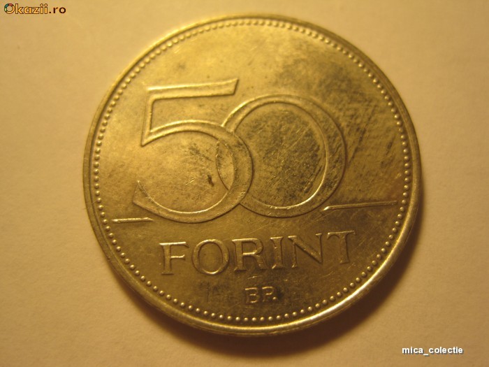 Moneda Ungaria * P1*  50 forint 1995 foto mare