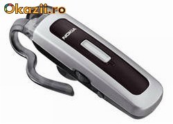 Vand handsfree bluetooth Nokia HS-26W negru foto mare