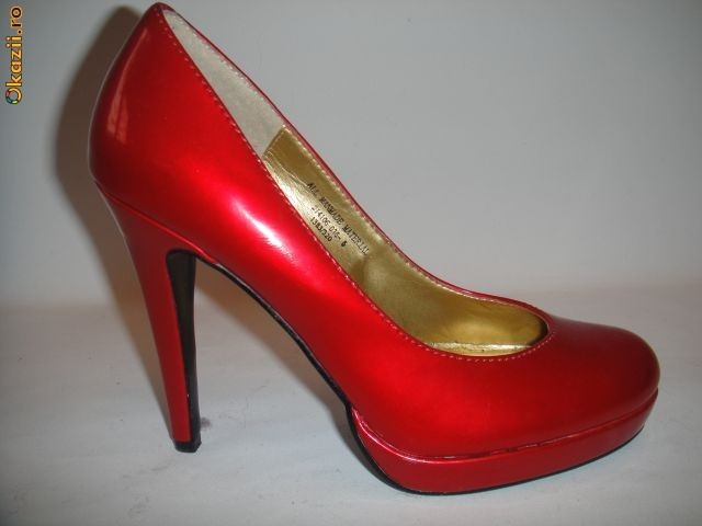 PANTOFI  COLIN  STUART  RED (LACK) foto mare