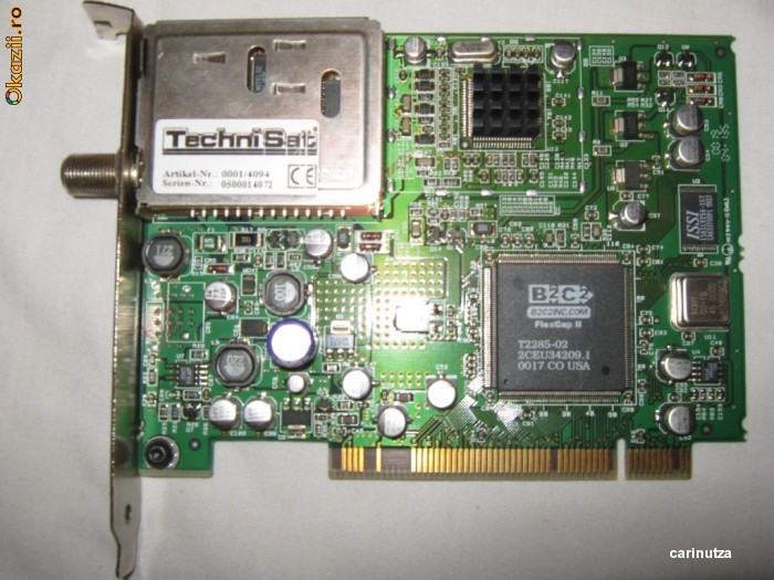 Placa Satelit SKY2PC DVB receiver TV-Internet foto mare