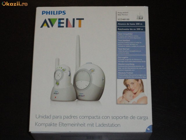 Sistem PHILIPS AVENT SCD 481/00 Baby Monitor  SIGILAT foto mare