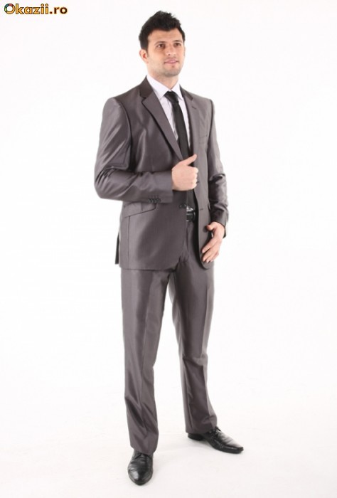 Costum Grazie Filipeti 8322-30 - stil cambrat, metalic [Cod: GFCB002] foto mare