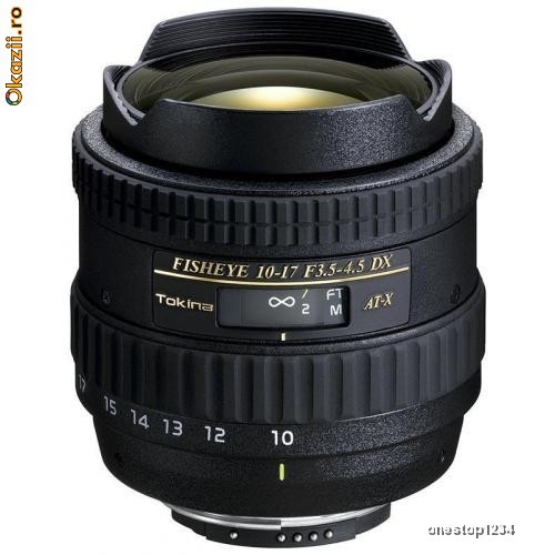 Obiectiv Tokina   10-17mm f/3.5-4.5  Nikon foto mare