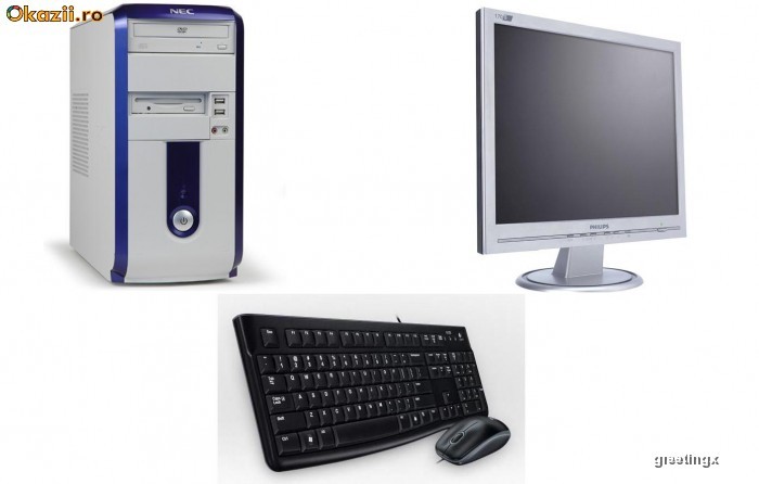 CALCULATOR NEC TOWER+ MONITOR LCD  17 +TASTATURA SI MOUSE + GARANTIE foto mare
