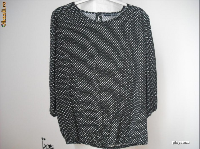 PRIMARK ATMOSPHERE POLKA DOT PRINT BLOUSE-BLUZA CU BULINE foto mare