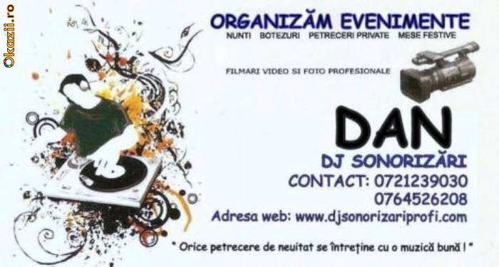 DJ SONORIZARE , VIDEO ,FOTO AMENAJARI ,DECORATIUNI, ORGANIZARI EVENIMENTE BUCURESTI foto mare