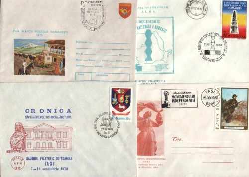 Intreguri postale -Expozitii Bucuresti,Alba-Iulia si Iasi foto mare