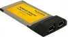 Adaptor PCMCIA, CardBus la 2 x FireWire - 61114