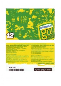 CARTELA  CONNEX GO 12 USD 3 ** foto