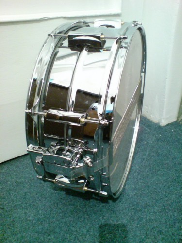 Toba mica, premier, Pearl SensiTone Steel Snare drum foto mare