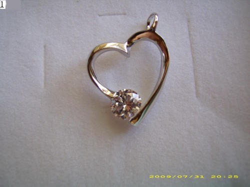 material de argint925 cu pandativ de zirconiu. foto mare