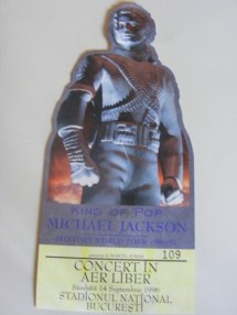 bilet concert Michael Jackson 14 septembrie 1996 foto