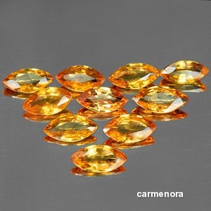 LOT SAFIR NATURAL  ORANGE foto mare