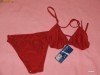Costum baie, 2 piese, rosu, NOU!