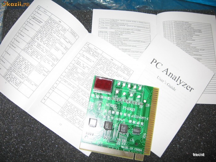CARD PROFESIONAL DIAGNOZA SISTEM CPU CORE DUO AMD INTEL DDR2 foto mare