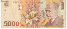 ROMANIA 5.000 / 1998 foto