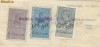 RFL 1941 Document Banca Rom. 3 perfins B.R.