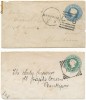 RFL India Coloniala Britanica 1892 lot de 2  plicuri timbru Regina Victoria