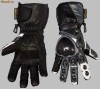 Manusi piele Motor, Negru+Alb+Gri , Moto, NOI