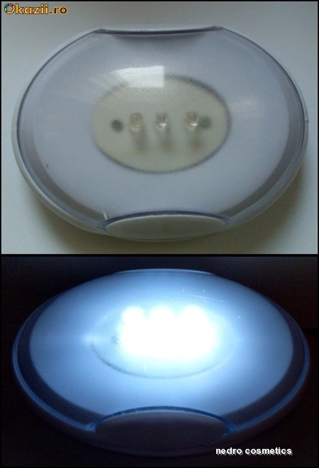 PUSH LIGHT, cu 3 LED-uri. IDEAL pentru corturi, vacanta D26 foto mare