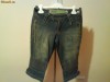 jeans originali brazilia, piele neagra si mustar, 40-42