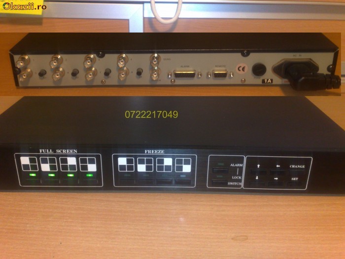 Quad / Switch video 8 camere securitate CCTV foto mare