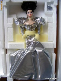 Silver Starlight Barbie 1995 - papusa Barbie de portelan editie limitata 8500 ex! foto