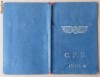 Carnet CFR 1934 , permis tren Sageata , 3 bilete CFR , militar , 1942