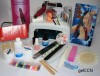 Kit complet pentru manichiura cu gel, kit Profesional unghii false cu gel, LAMPA UV 36W cu timer 120 sec + PILA ELECTRIC