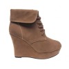 Botine kaki cu platforma Mia
