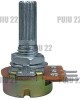 Potentiometru rotativ, simplu, potentiometru mono, 1 M-61 009