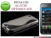 HUSA ALBA SEMITRANSPARENTA S-LINE GEL - SILICON LG E730 OPTIMUS SOL - TRANSPORT GRATUIT