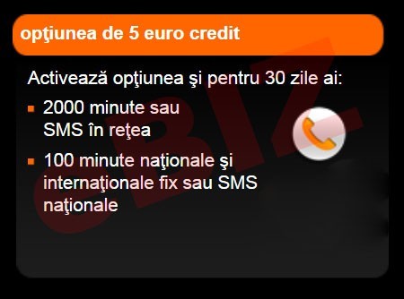 Credit Cartela Orange Prepay - Optiunea de 5 euro cu 2000 minute / SMS in retea + 100 minute / SMS nationale + BONUS 10 minute nationale foto mare Credit Cartela Orange Prepay - Optiunea de 5 euro cu 2000 minute / SMS in retea + 100 minute / SMS nationale + BONUS 10 minute nationale foto mare
